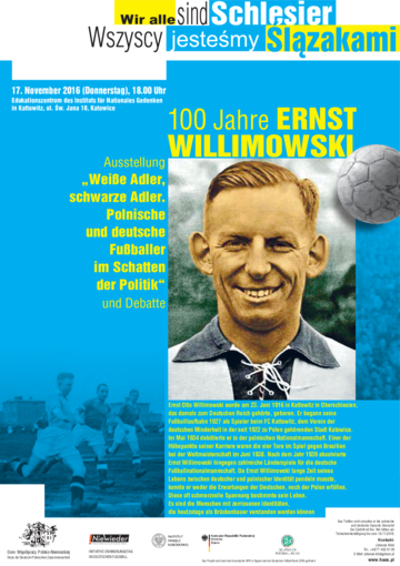 Zur Veranstaltung: "100 Jahre Ernst Willimowski"