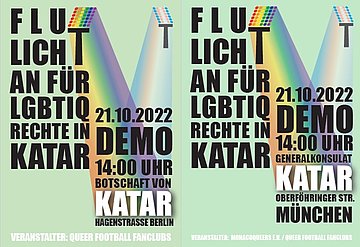 Zur Veranstaltung: "Flutlicht an für LGBTIQ+ Rechte in Katar"