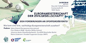 Zur Veranstaltung: "Europameisterschaft der Zivilgesellschaft?"