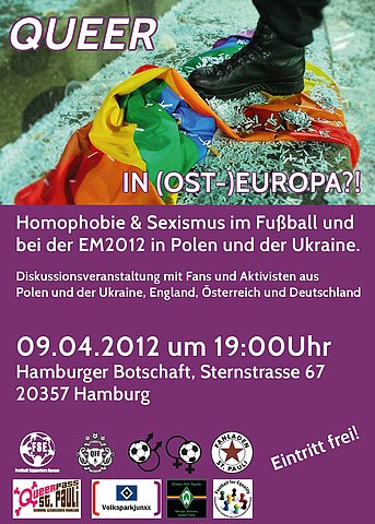 Zum Artikel "EM 2012: Homophobie in den Gastgeberländern Polen und der Ukraine"