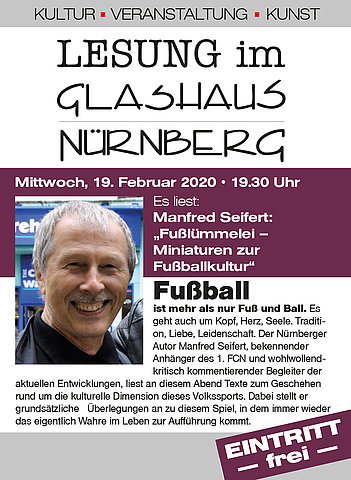 Zum Event "Fußlümmelei - Miniaturen zur Fußballkultur"