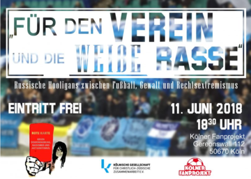 Zur Veranstaltung: ""Für den Verein und die weiße Rasse""