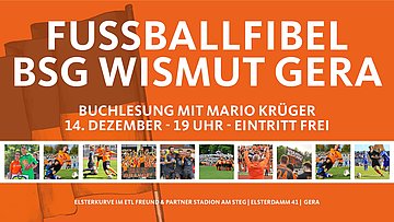 Zur Veranstaltung: "BSG Wismut Gera Fußballfibel"
