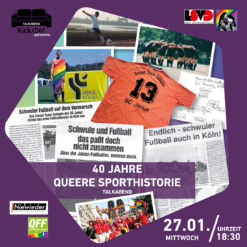 Zur Veranstaltung "40 Jahre queere Sporthistorie"