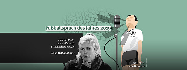 Zum Artikel "Imke Wübbenhorst gewinnt beim Fußballspruch des Jahres"