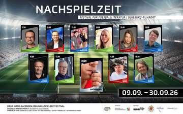 Zur Veranstaltung: "NACHSPIELZEIT. Festival für Fußballliteratur"