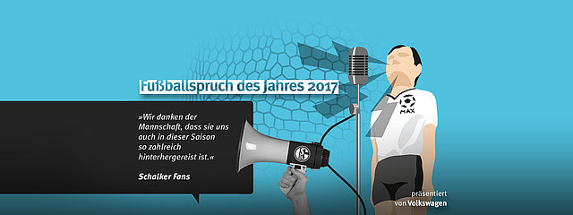 Zum Artikel "PM Fußballspruch des Jahres 2017 an die Schalker Fans"