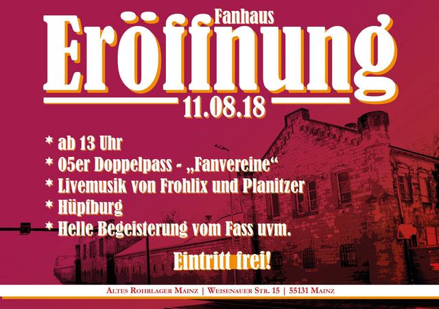 Zum Event "Große Fanhaus Eröffnung"