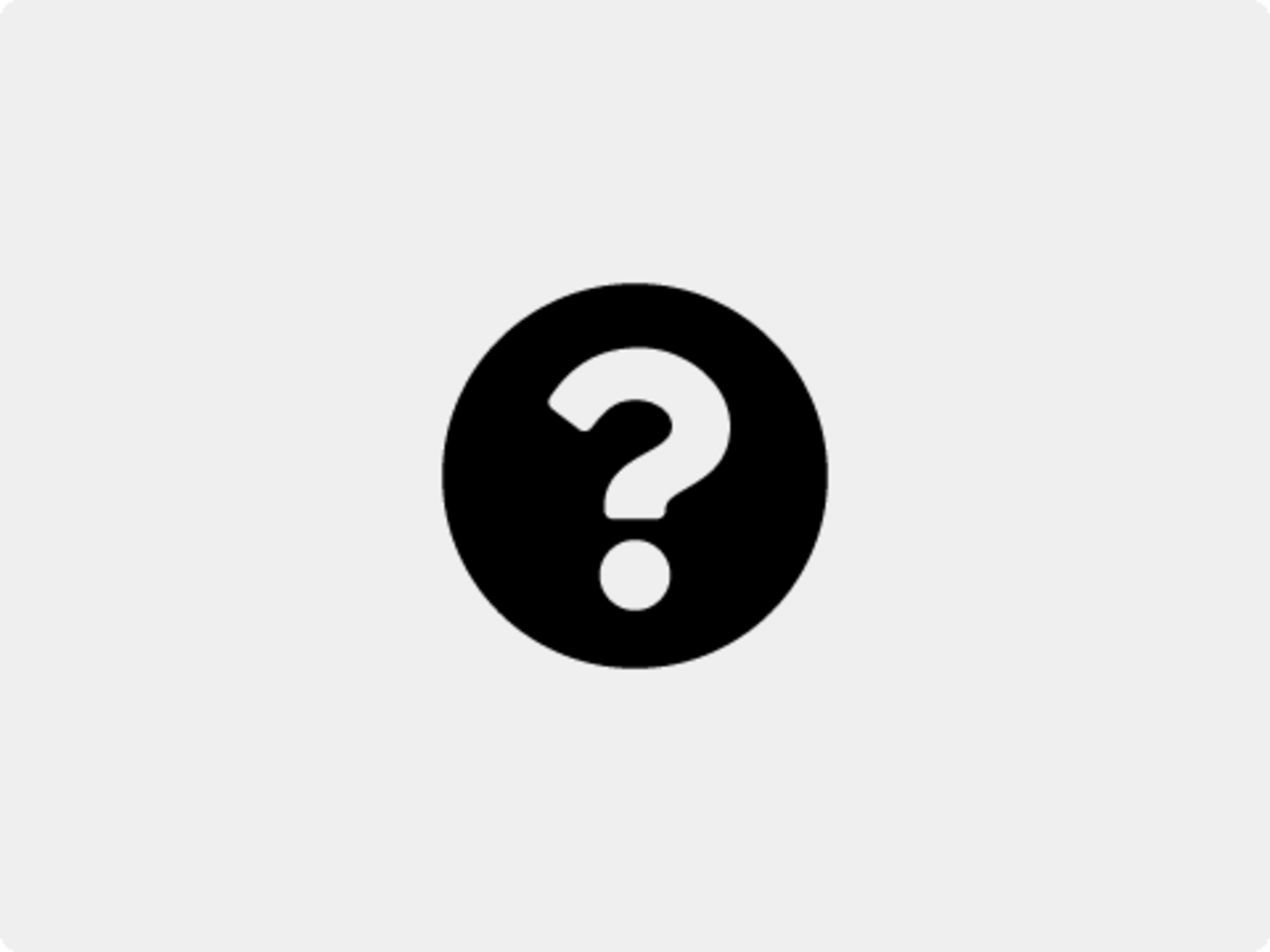 Symbol für: Frage.