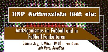 Zur Veranstaltung: "Antiziganismus im Fußball und in Fußball-Fankulturen"