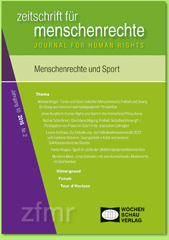Zum Artikel: Sport und Menschenrechte aus wissenschaftlicher Perspektive